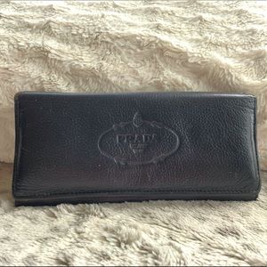 Prada leather wallet